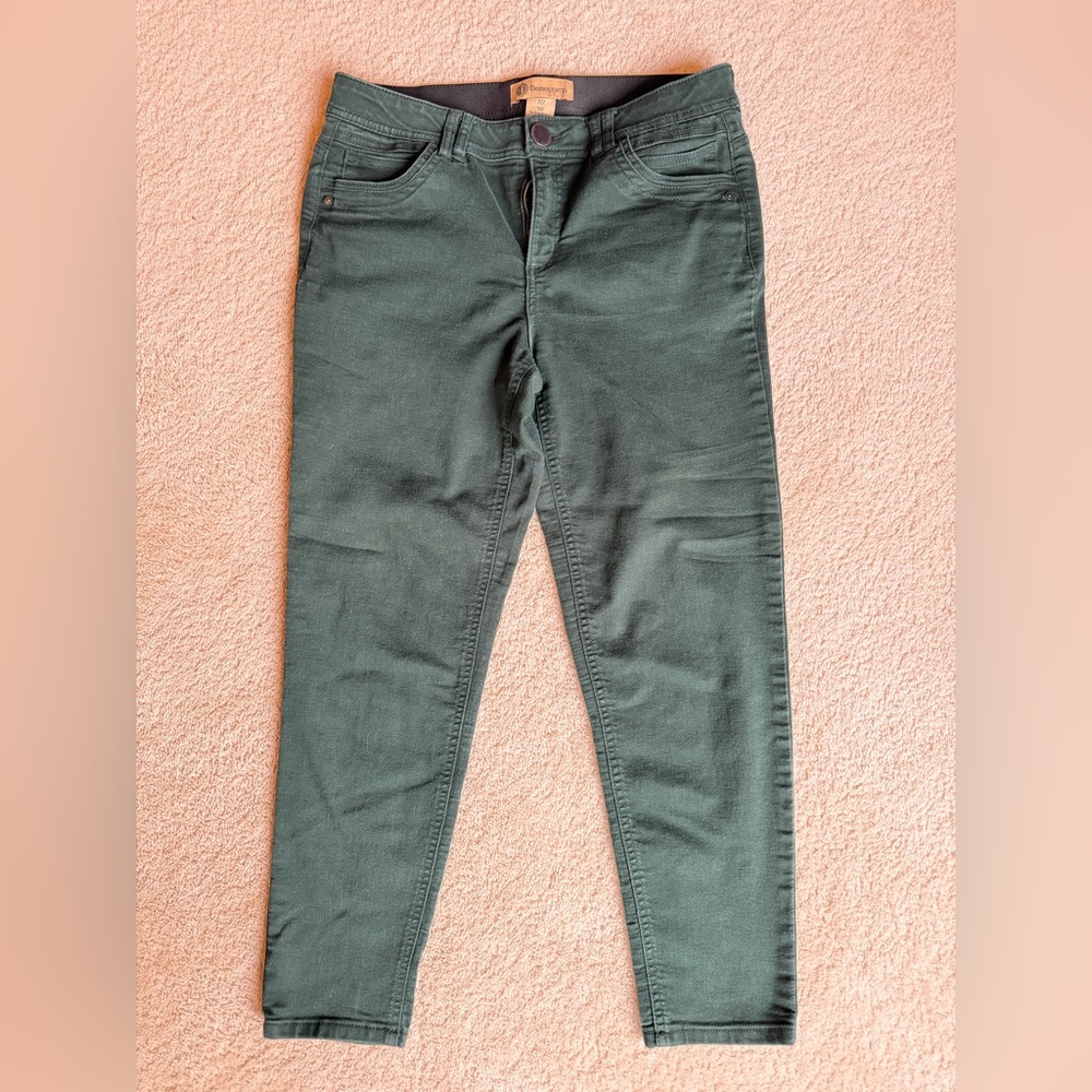 Democracy Ab Technology Dark Green Ankle Pants